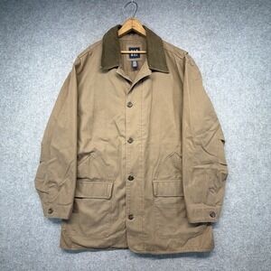 Vintage Gap Jacket Mens XXL Brown Twill Long Sleeve Barn Jacket Chore Coat